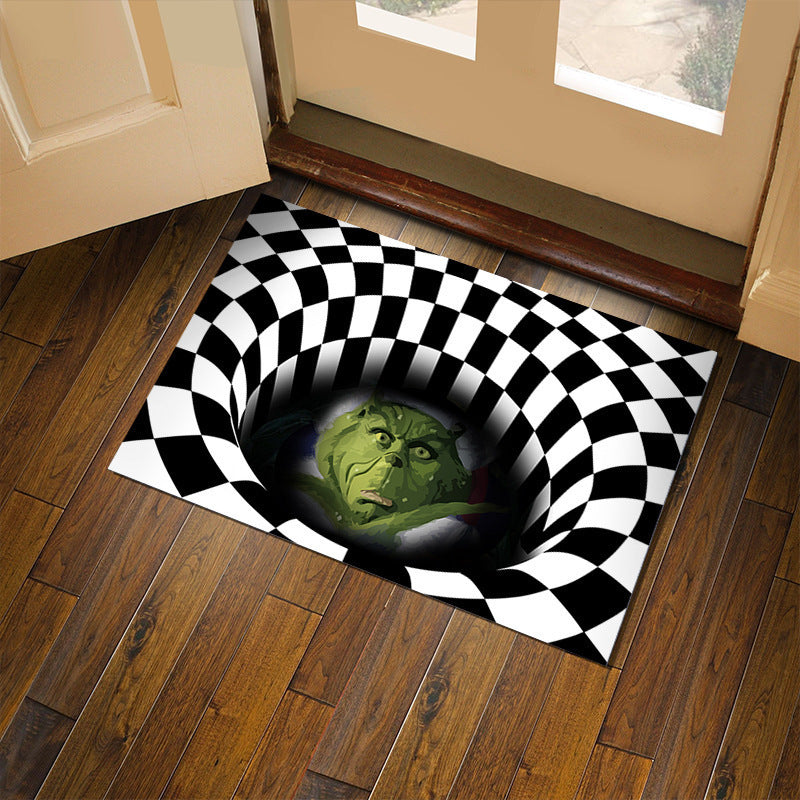 3D Visual Clown Floor Mat