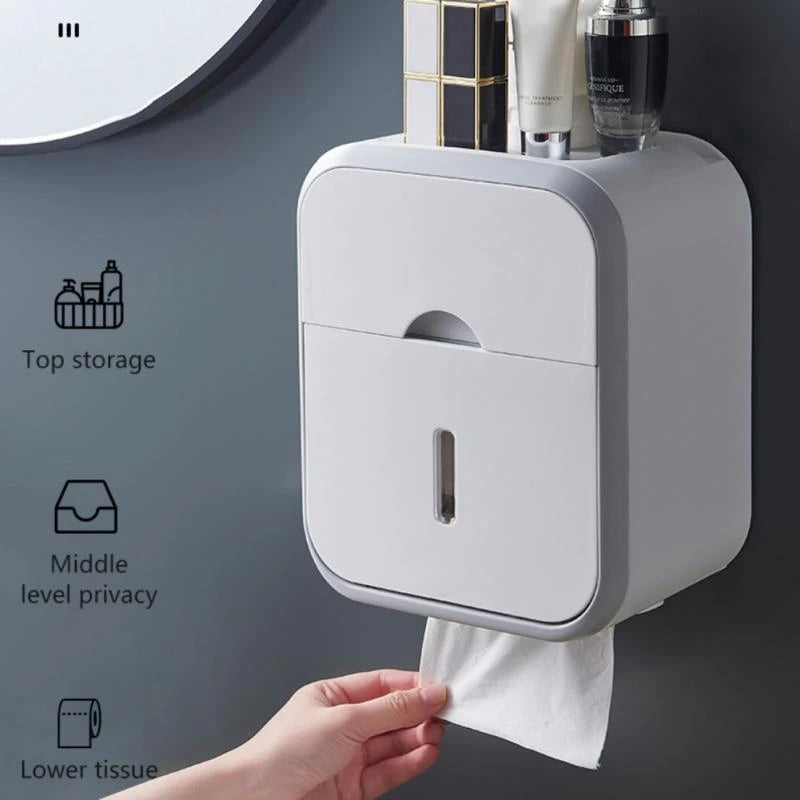 Punch-free Toilet Paper Holder 