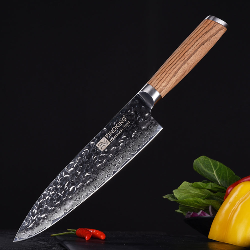 Solid Wood Damascus 8-Inch Slicing Knife