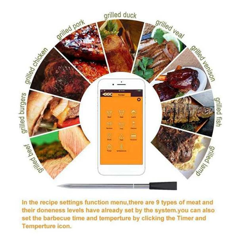 WIRELESS LEAVE-IN MEAT THERMOMETER