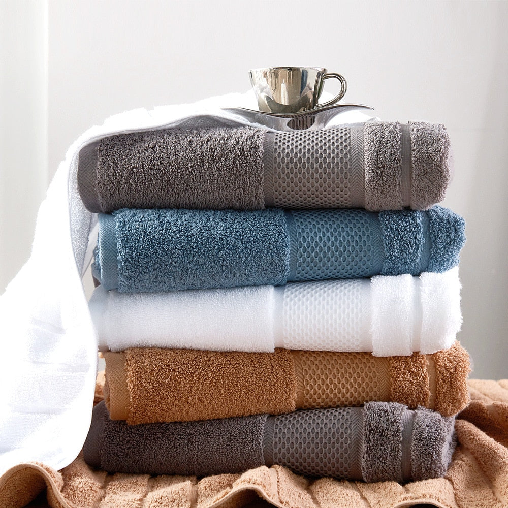 Pure Cotton Bath Face Towels Set Strong water absorption