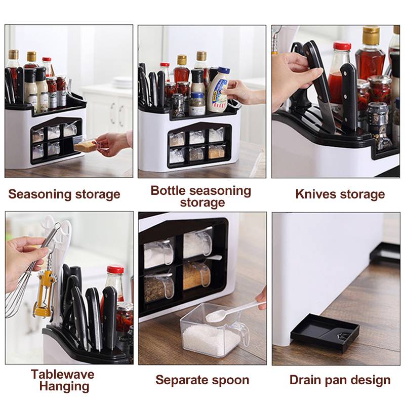 Kitchen Shelf Seasoning Container