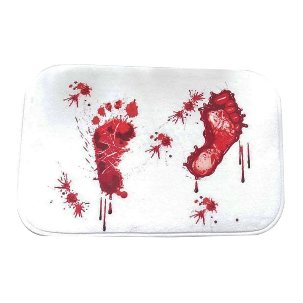 Bloody Footprint Bath Mat Non-slip