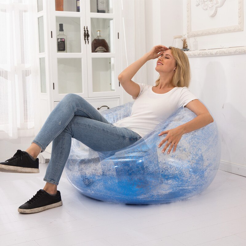 Transparent Shiny Inflatable Sofa